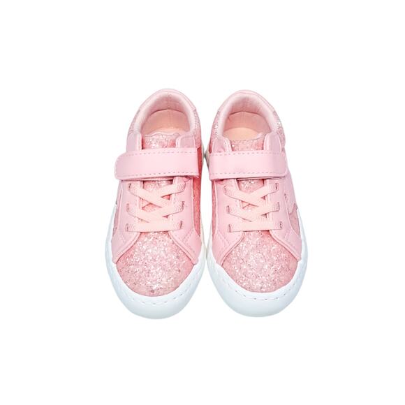 FabKids Pink Glitter Star Sneakers - Toddler Size 8 - Picture 10 of 10